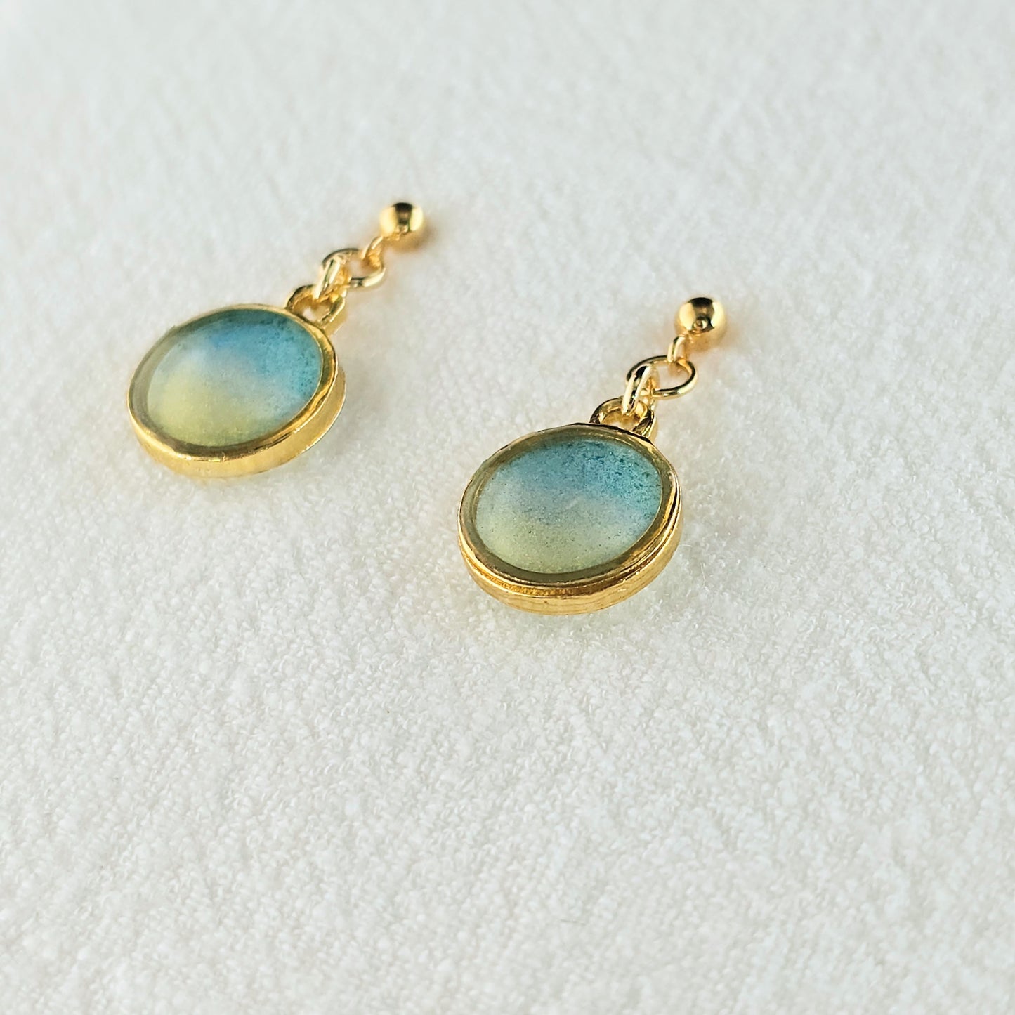 Handmade jewelry Singapore 925 sterling silver resin 14k gold plated