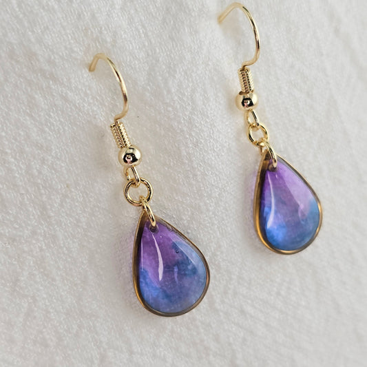 Handmade jewelry Singapore 925 sterling silver resin 14k gold plated