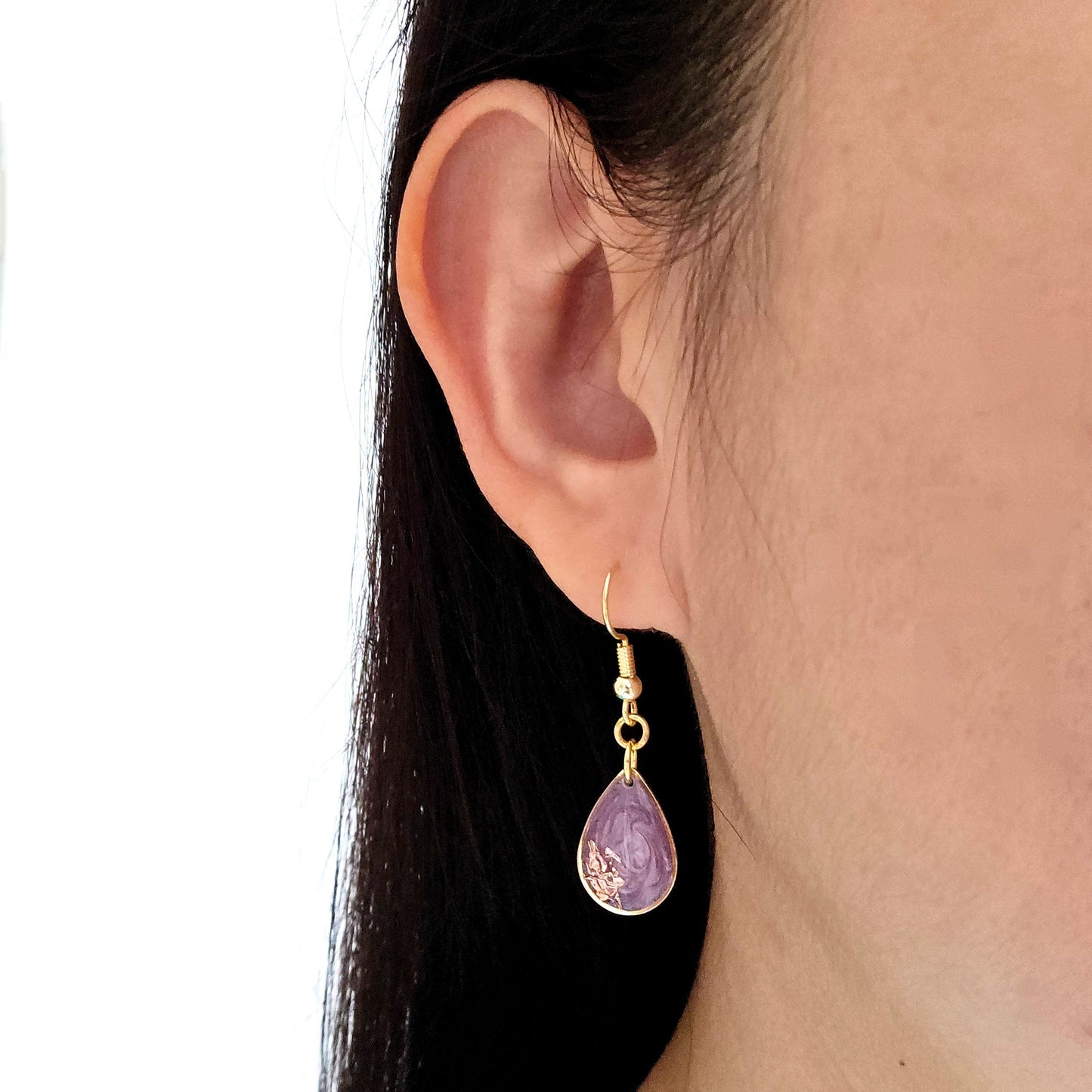 Handmade jewelry Singapore 925 sterling silver resin 14k gold plated