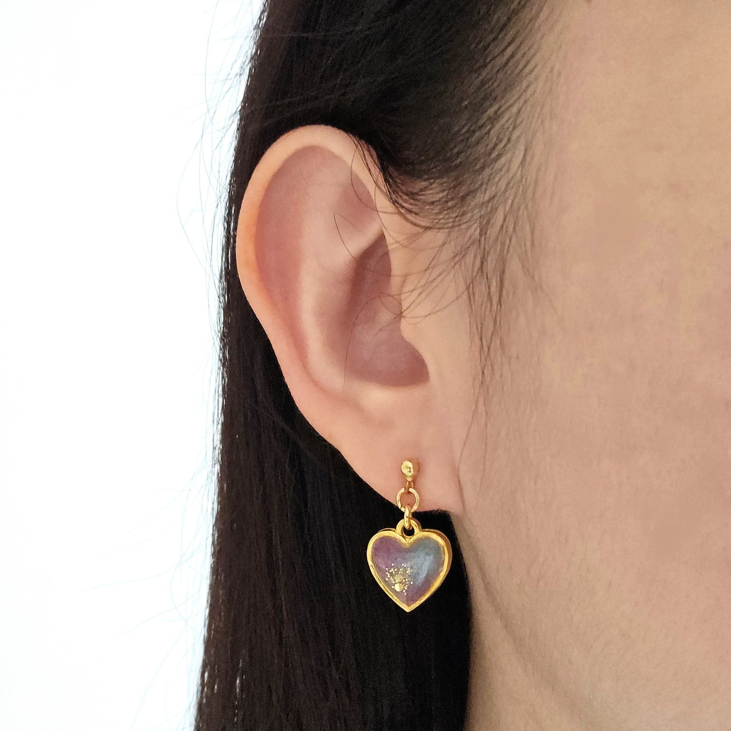 Handmade jewelry Singapore 925 sterling silver resin 14k gold plated