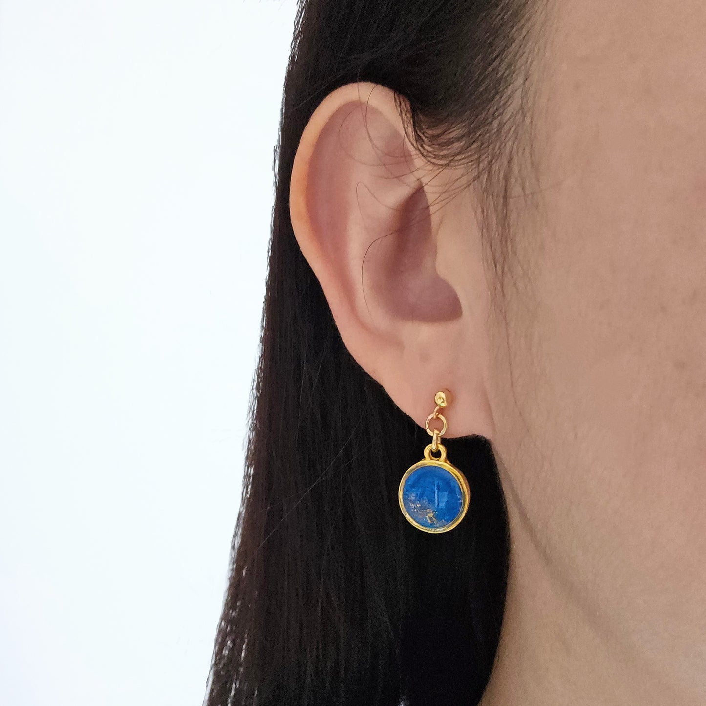 Handmade jewelry Singapore 925 sterling silver resin 14k gold plated