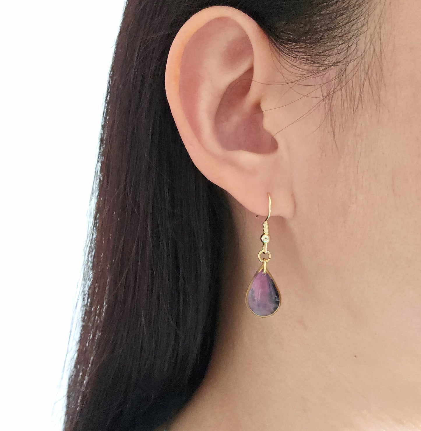 Handmade jewelry Singapore 925 sterling silver resin 14k gold plated