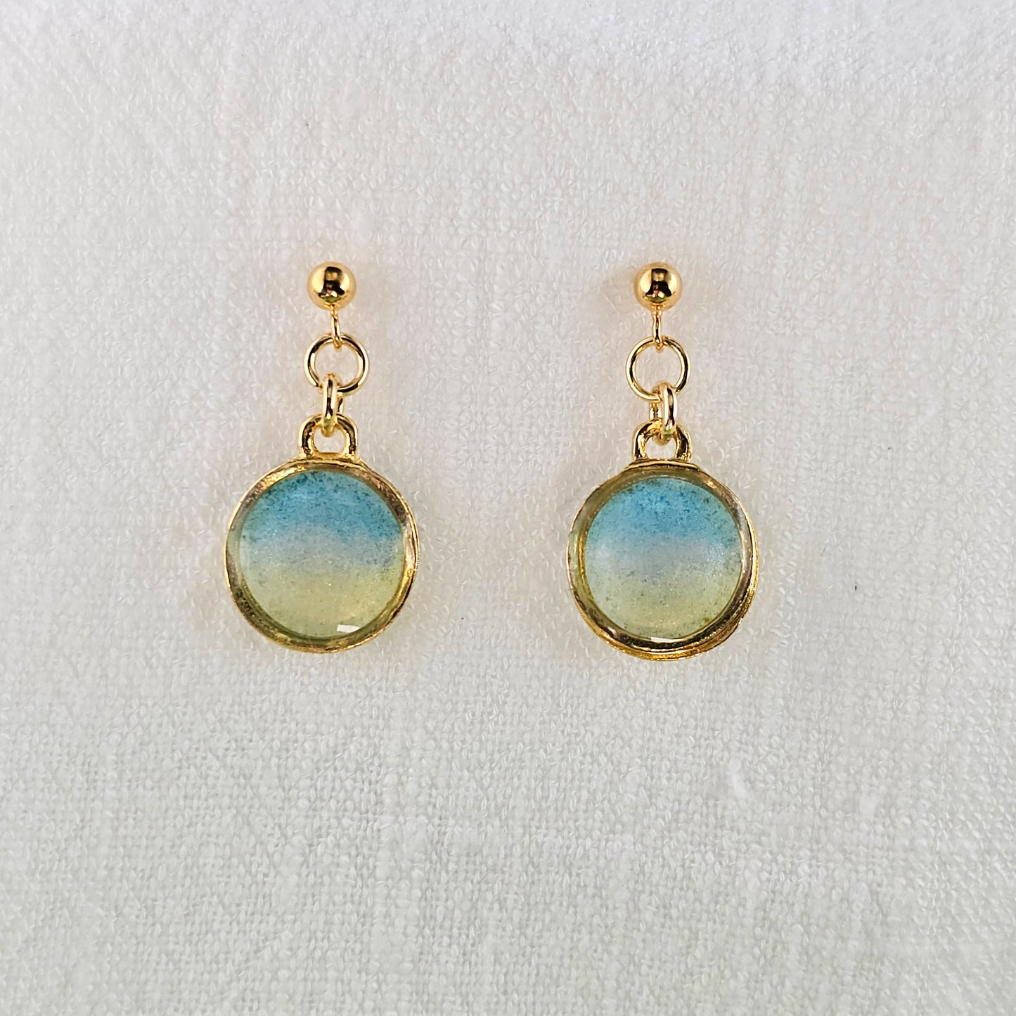 Handmade jewelry Singapore 925 sterling silver resin 14k gold plated