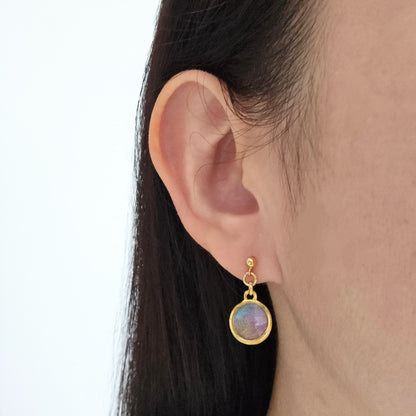 Handmade jewelry Singapore 925 sterling silver resin 14k gold plated