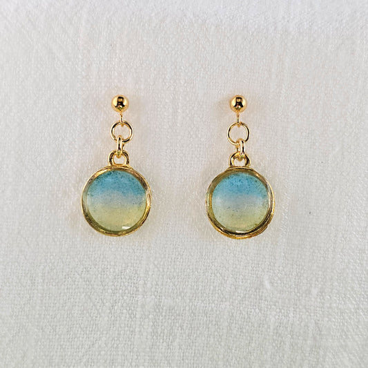 Handmade jewelry Singapore 925 sterling silver resin 14k gold plated