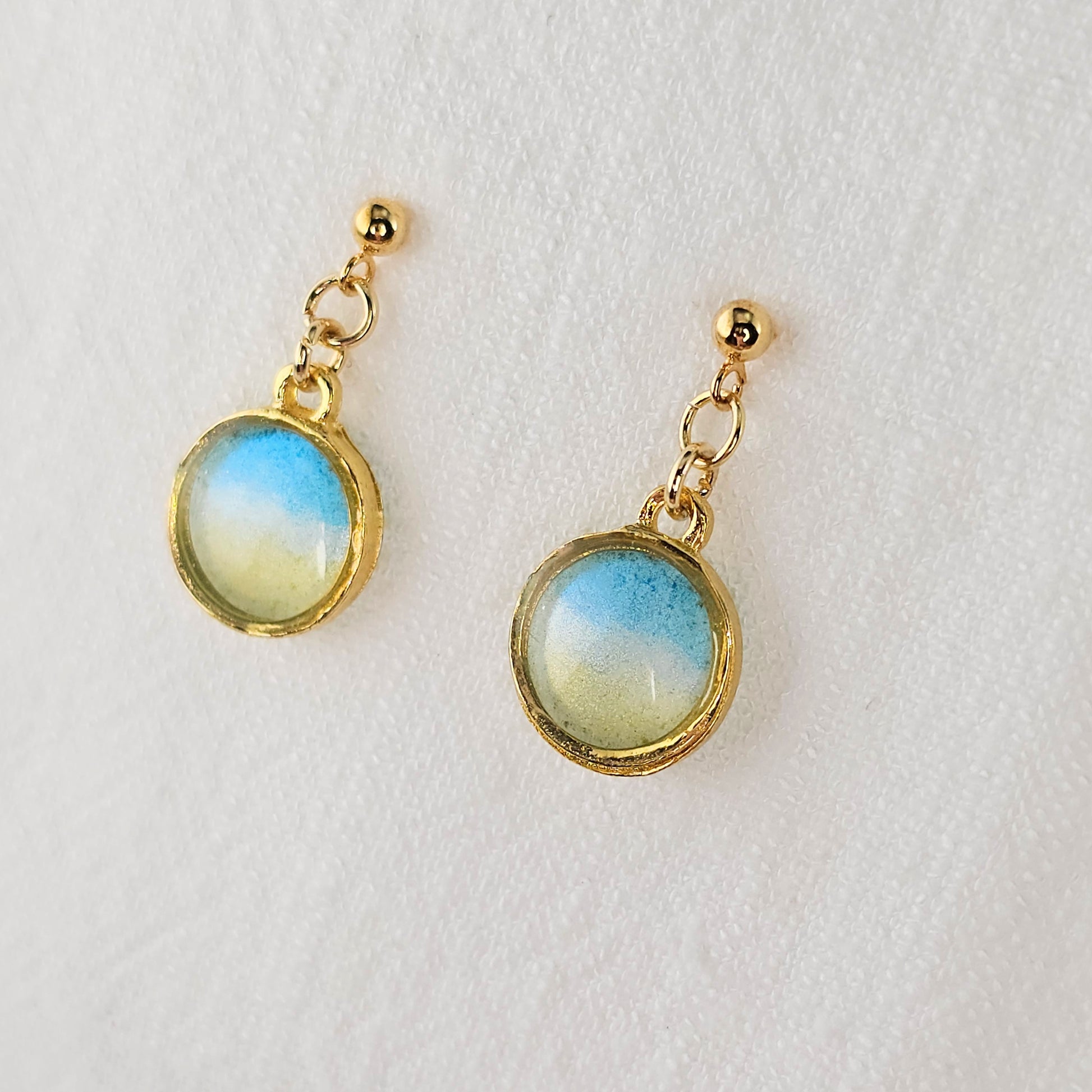 Handmade jewelry Singapore 925 sterling silver resin 14k gold plated