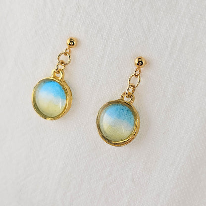 Handmade jewelry Singapore 925 sterling silver resin 14k gold plated